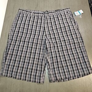 Alfani Men's Checkered Flat Front Shorts